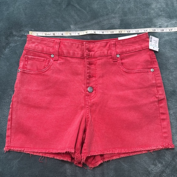 Maurice’s Red Washed Shorts - Picture 5 of 7